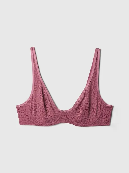 Unlined Lace T-Shirt Bra sold by GAP product image thumbnail 5