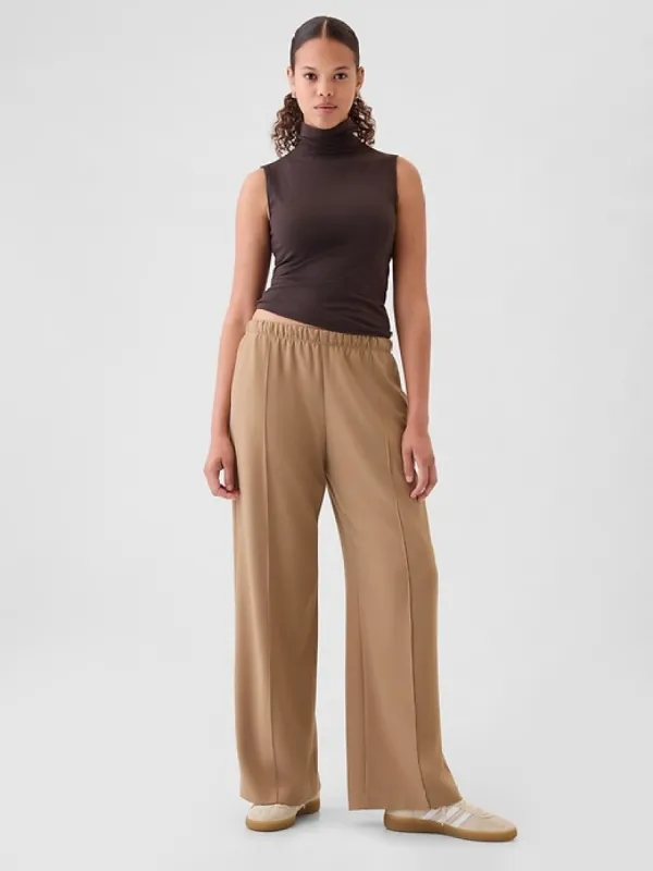 Wide-Leg Seamed Pull-On Pants sold by GAP