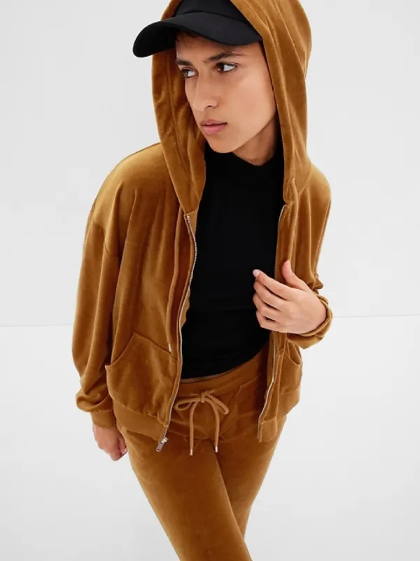 Velour Full-Zip Hoodie sold by GAP