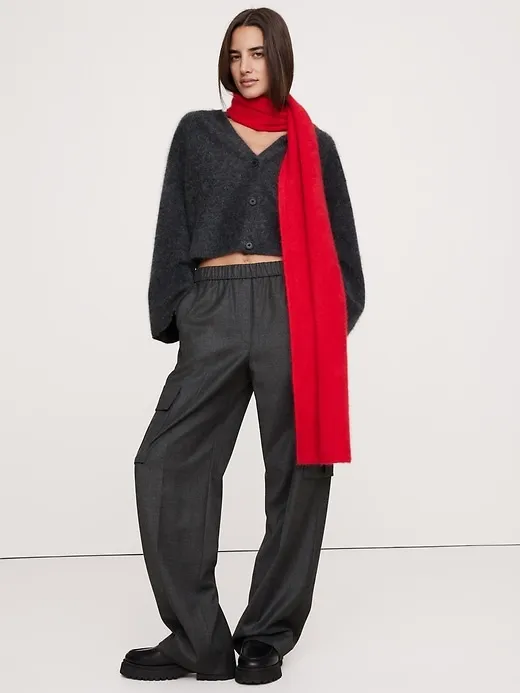 Brushed Wool-Cashmere Scarf sold by Banana Republic product image thumbnail 5