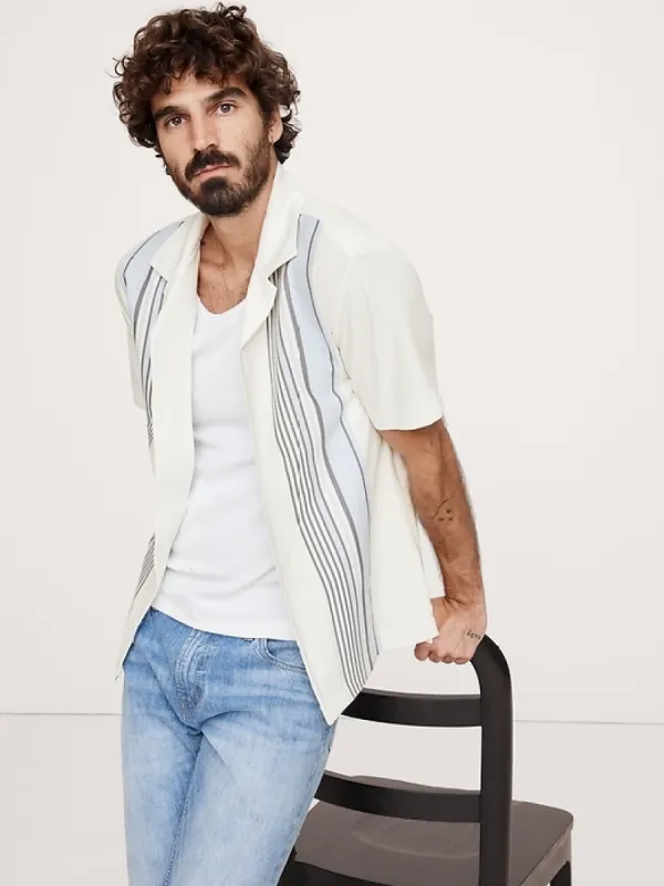 Luxury-Touch Pique Resort Shirt sold by Banana Republic