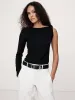 Cotton-Tencel™ Twisted One-Sleeve Top sold by Banana Republic