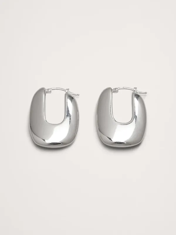 Ravena U-Profile Earrings Aureus + Argent sold by Banana Republic