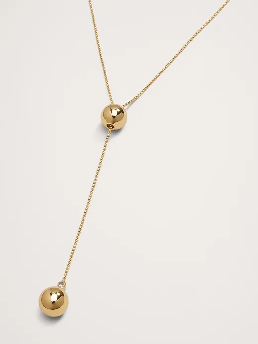 Spheres Y Necklace Aureus + Argent sold by Banana Republic product image thumbnail 2