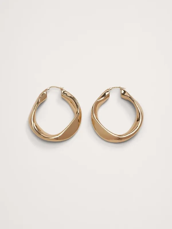 Clio Hoop Earrings Aureus + Argent sold by Banana Republic