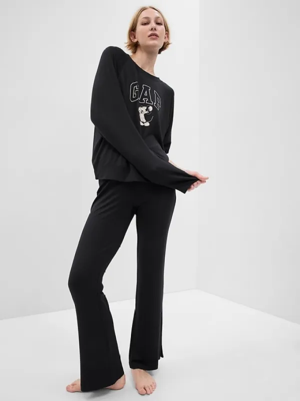 LENZING™ TENCEL™ Modal Supersoft Split Flare Pants sold by GAP