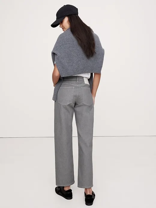 Mid-Rise Straight Ankle Jean sold by Banana Republic product image thumbnail 2