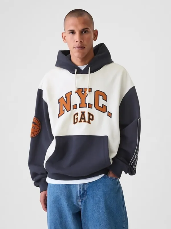 NYC Logo Colorblock Hoodie sold by GAP