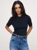 Ribbed Cropped Sweater Polo sold by Banana Republic