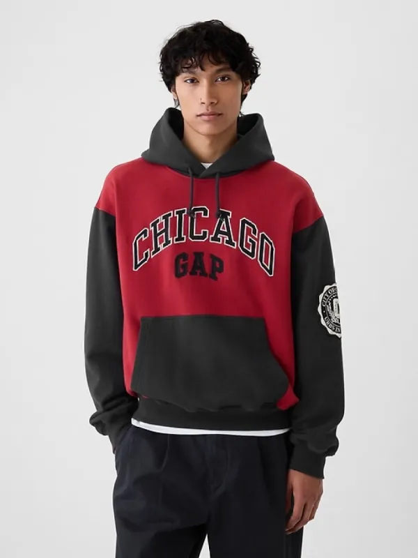 Chicago Logo Colorblock Hoodie sold by GAP