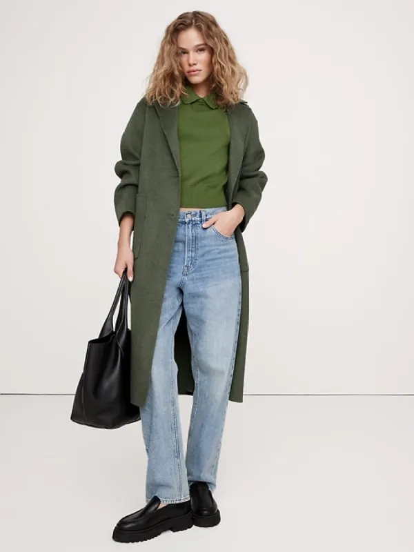 Cotton-Silk Sweater Polo sold by Banana Republic