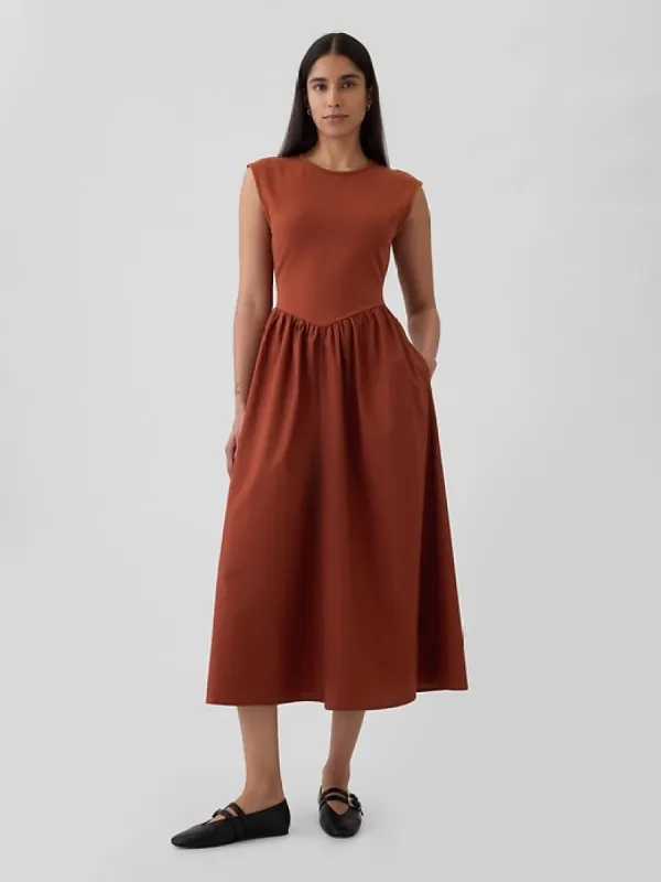Drop-Waist Midi Dress sold by GAP