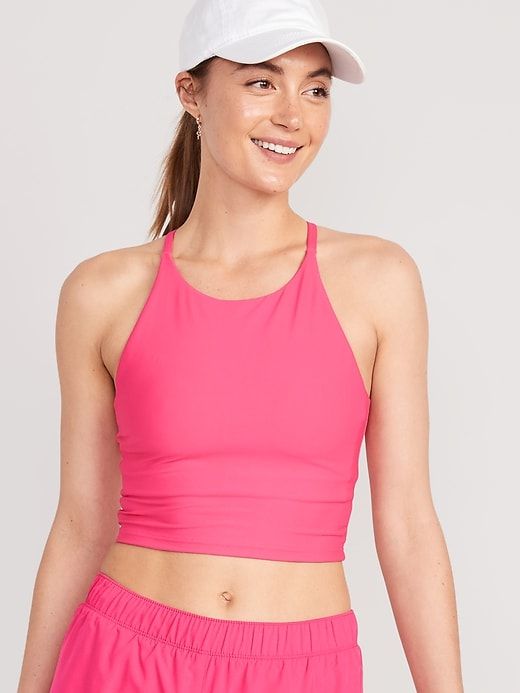 Light Support PowerSoft Longline Sports Bra sold by GAP product image thumbnail 14