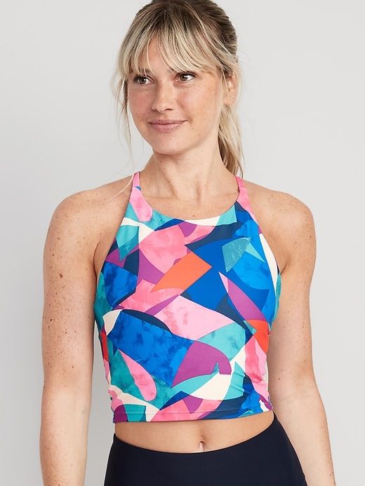 Light Support PowerSoft Longline Sports Bra sold by GAP product image thumbnail 15