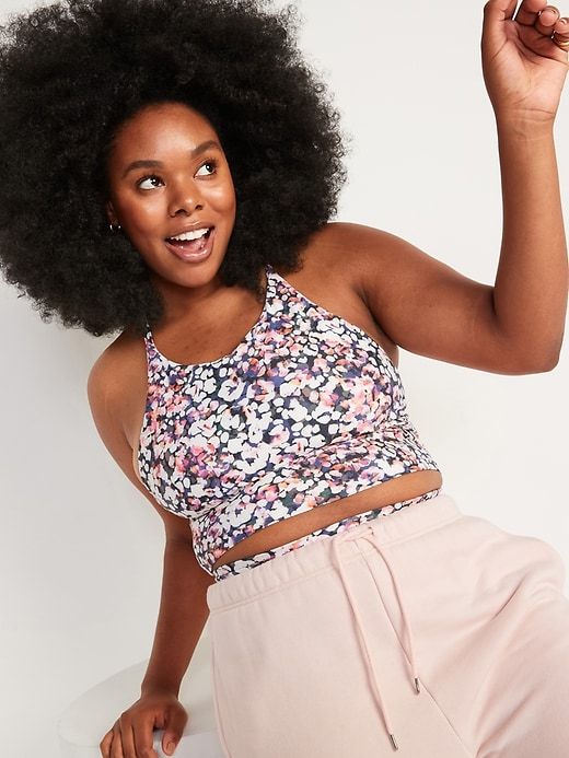 Light Support PowerSoft Longline Sports Bra sold by GAP product image thumbnail 8