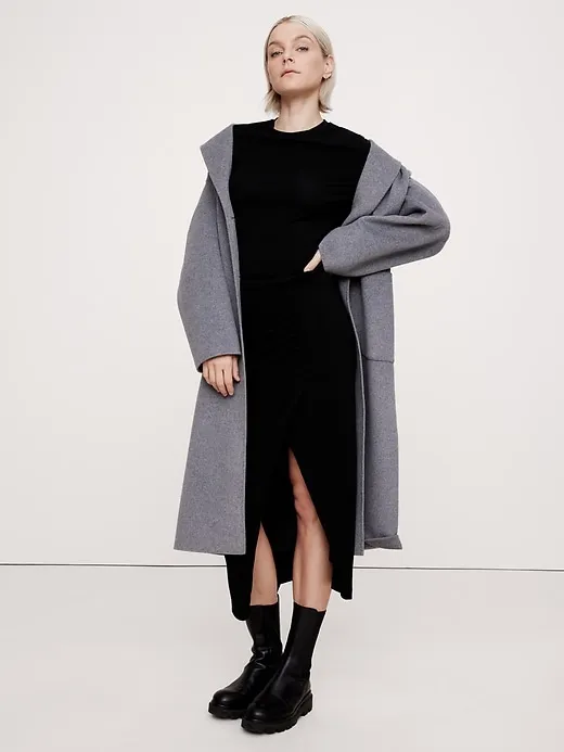 Luxe Wool-Blend Maxi Skirt sold by Banana Republic