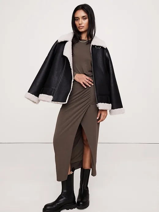 Luxe Wool-Blend Maxi Skirt sold by Banana Republic