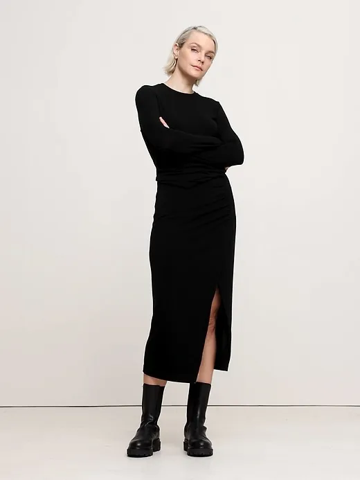 Luxe Wool-Blend Maxi Skirt sold by Banana Republic product image thumbnail 4