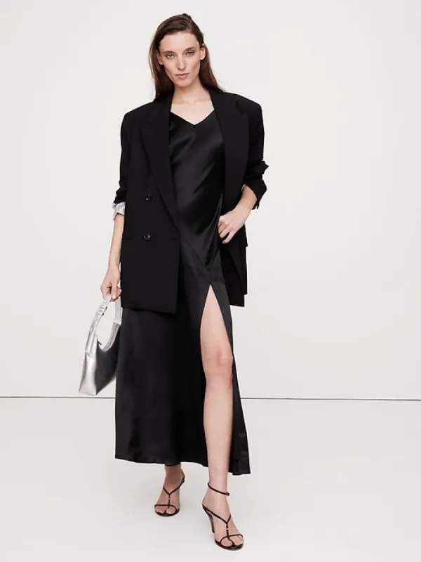 Bias-Cut Silk Maxi Dress sold by Banana Republic