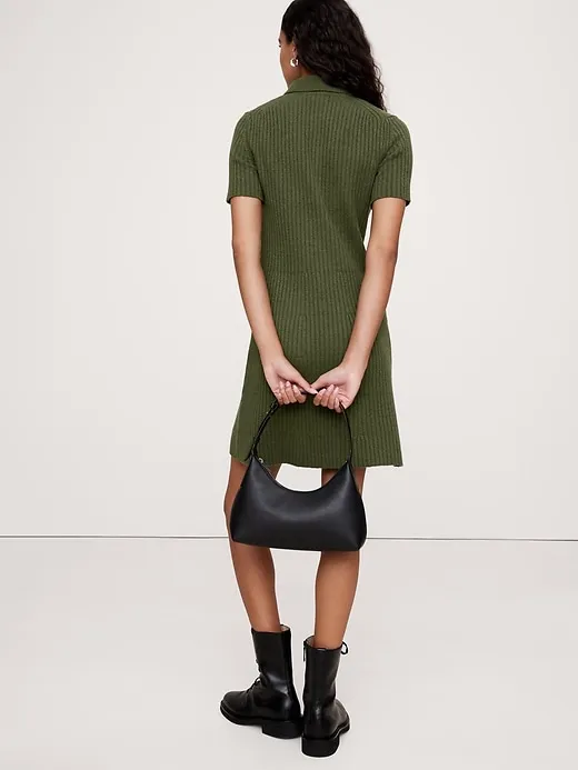 Ribbed Polo Sweater Dress sold by Banana Republic product image thumbnail 2