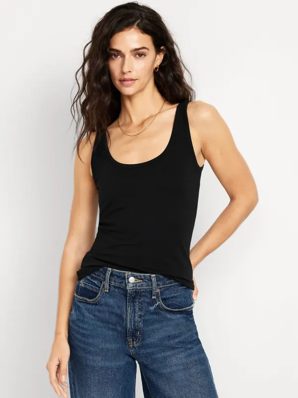 First-Layer Scoop-Neck Tank Top sold by GAP