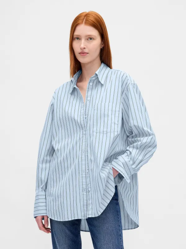 Organic Cotton Poplin Big Shirt sold by GAP