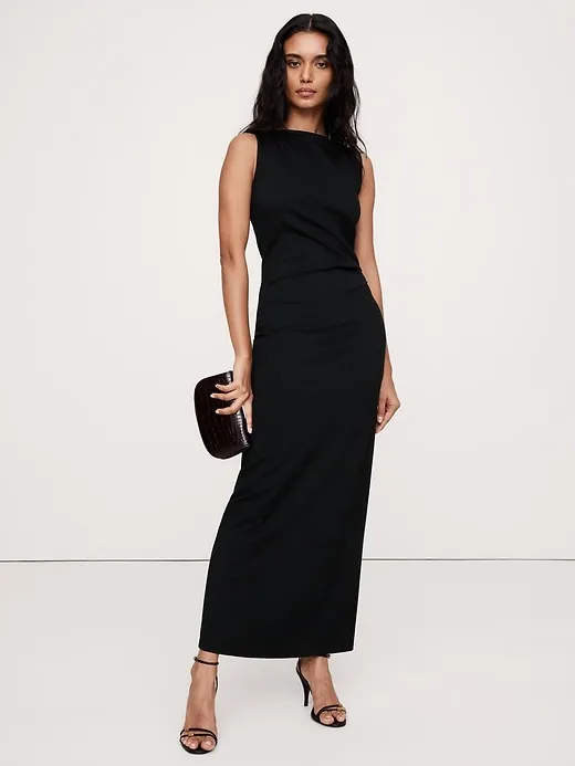 Lightweight Ponte Midi Dress sold by Banana Republic