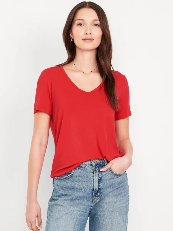 Luxe V-Neck T-Shirt sold by GAP