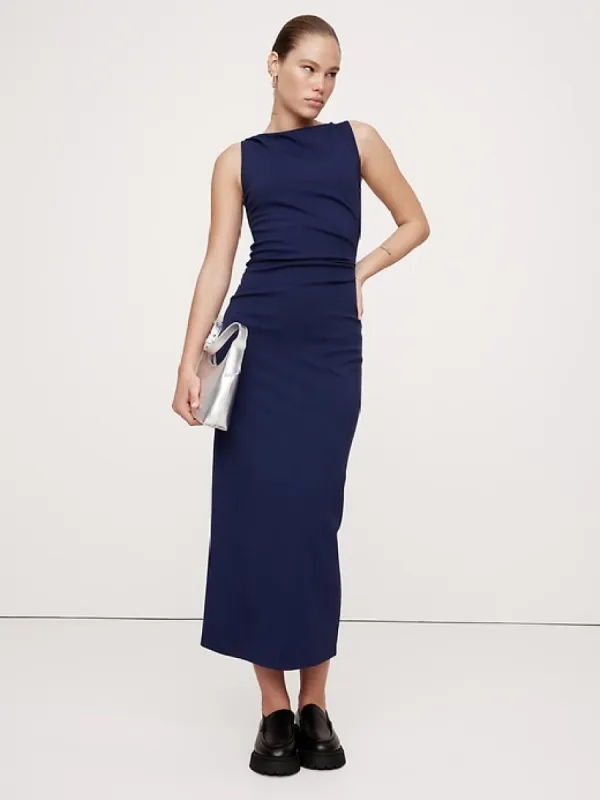 Lightweight Ponte Midi Dress sold by Banana Republic
