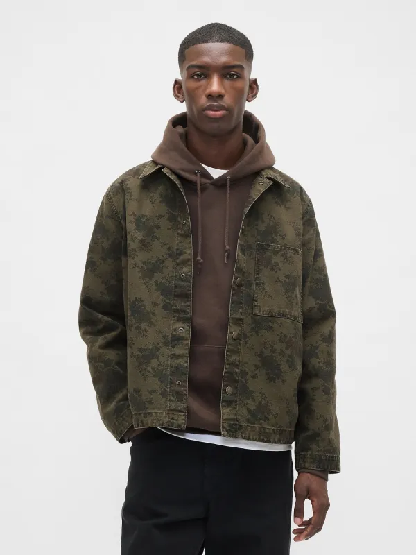 Floral Canvas Denim Overshirt sold by GAP