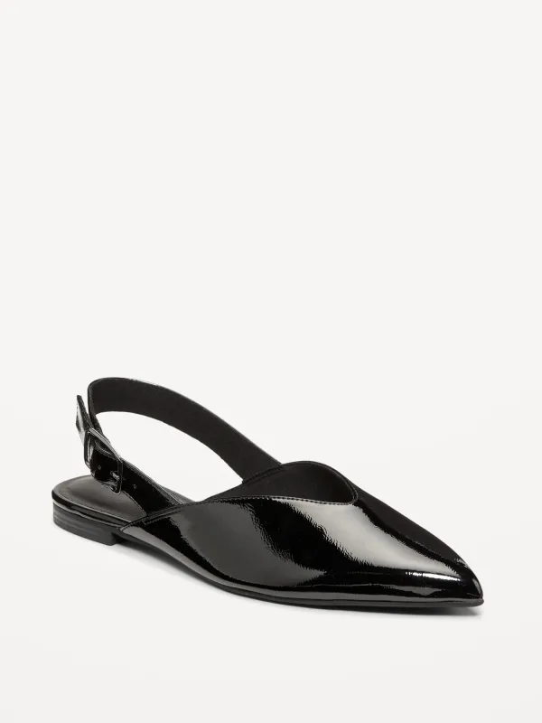 Wide Strap Slingback Flats sold by GAP