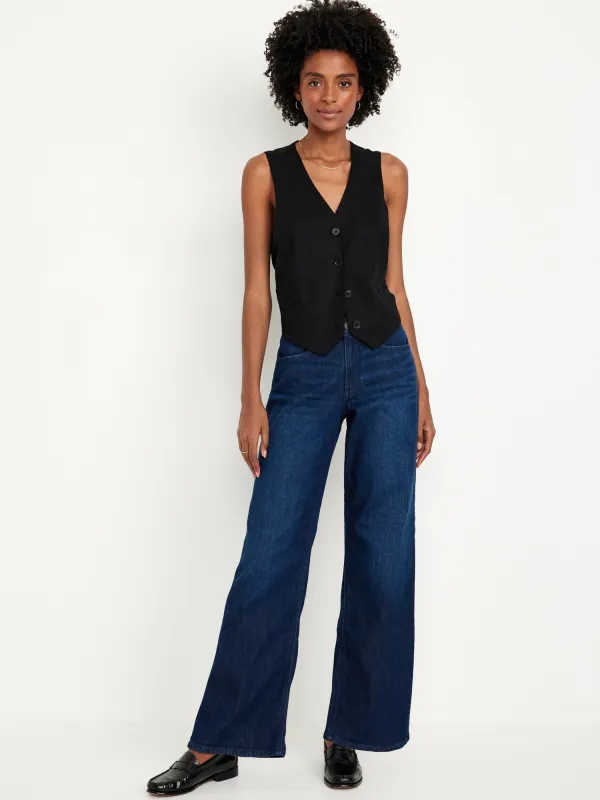 High-Waisted Wow Wide-Leg Jeans sold by GAP