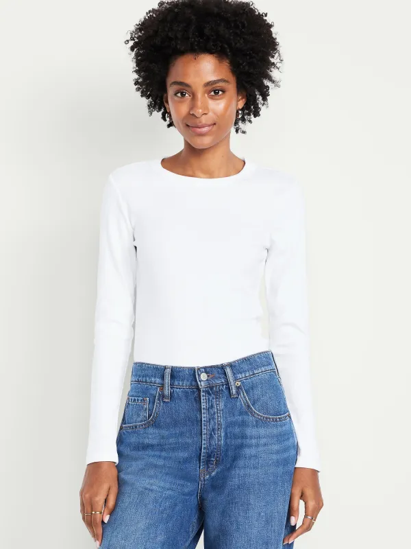 Snug Long-Sleeve Crew-Neck T-Shirt sold by GAP