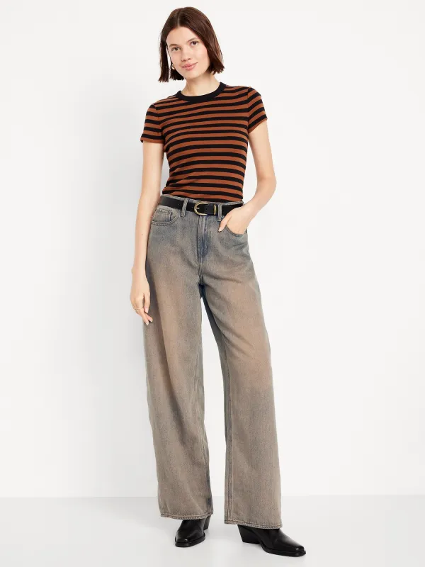 High-Waisted Baggy Wide-Leg Jeans sold by GAP
