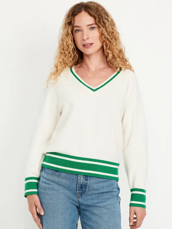 SoSoft Loose V-Neck Sweater sold by GAP