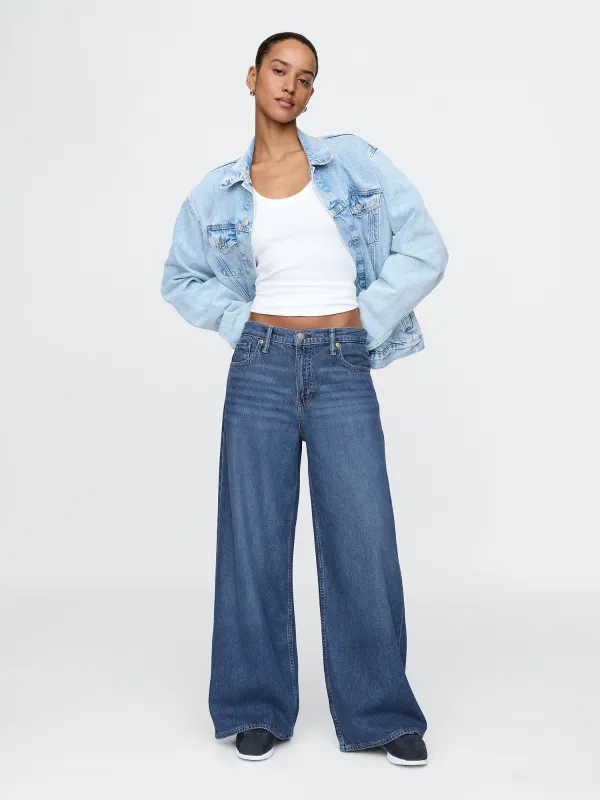 Mid Rise UltraSoft Baggy Jeans sold by GAP