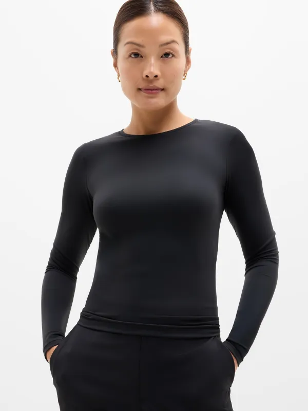 Bodymove Crew Neck Long Sleeve Top made by GAP