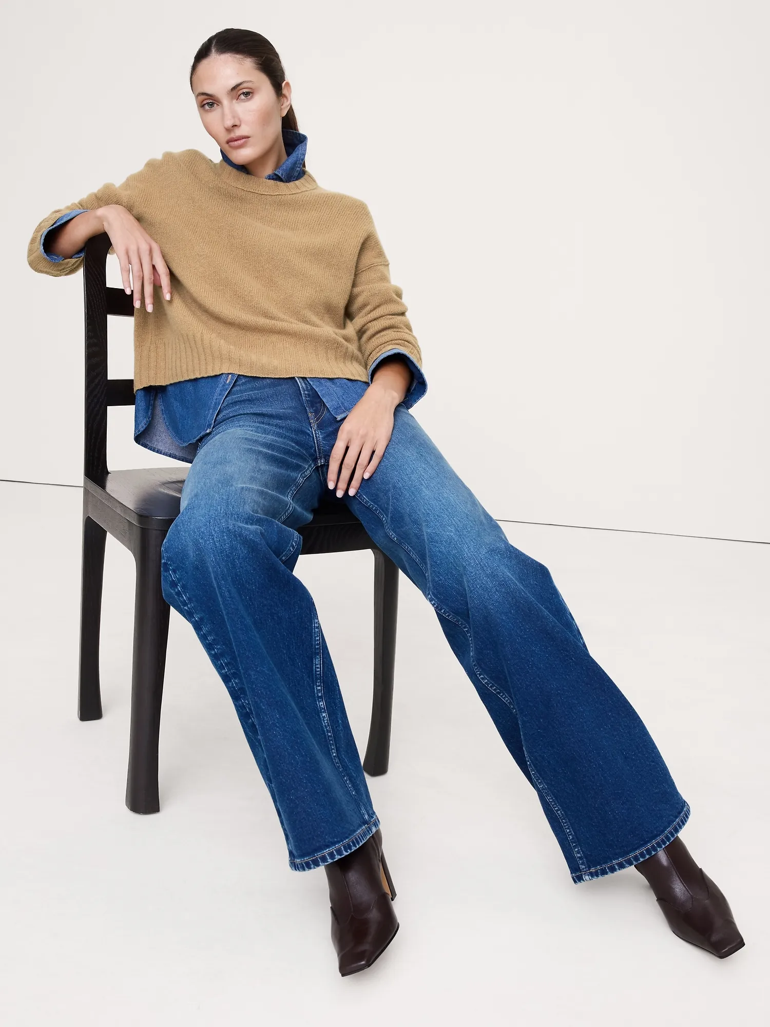 Midweight Cashmere Crew-Neck Sweater sold by GAP