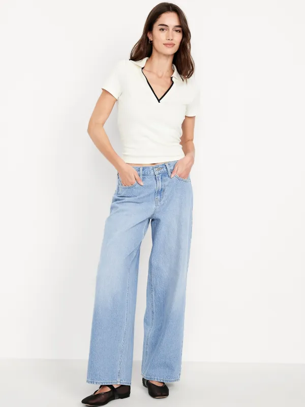 Mid-Rise Wow Baggy Wide-Leg Jeans made by GAP
