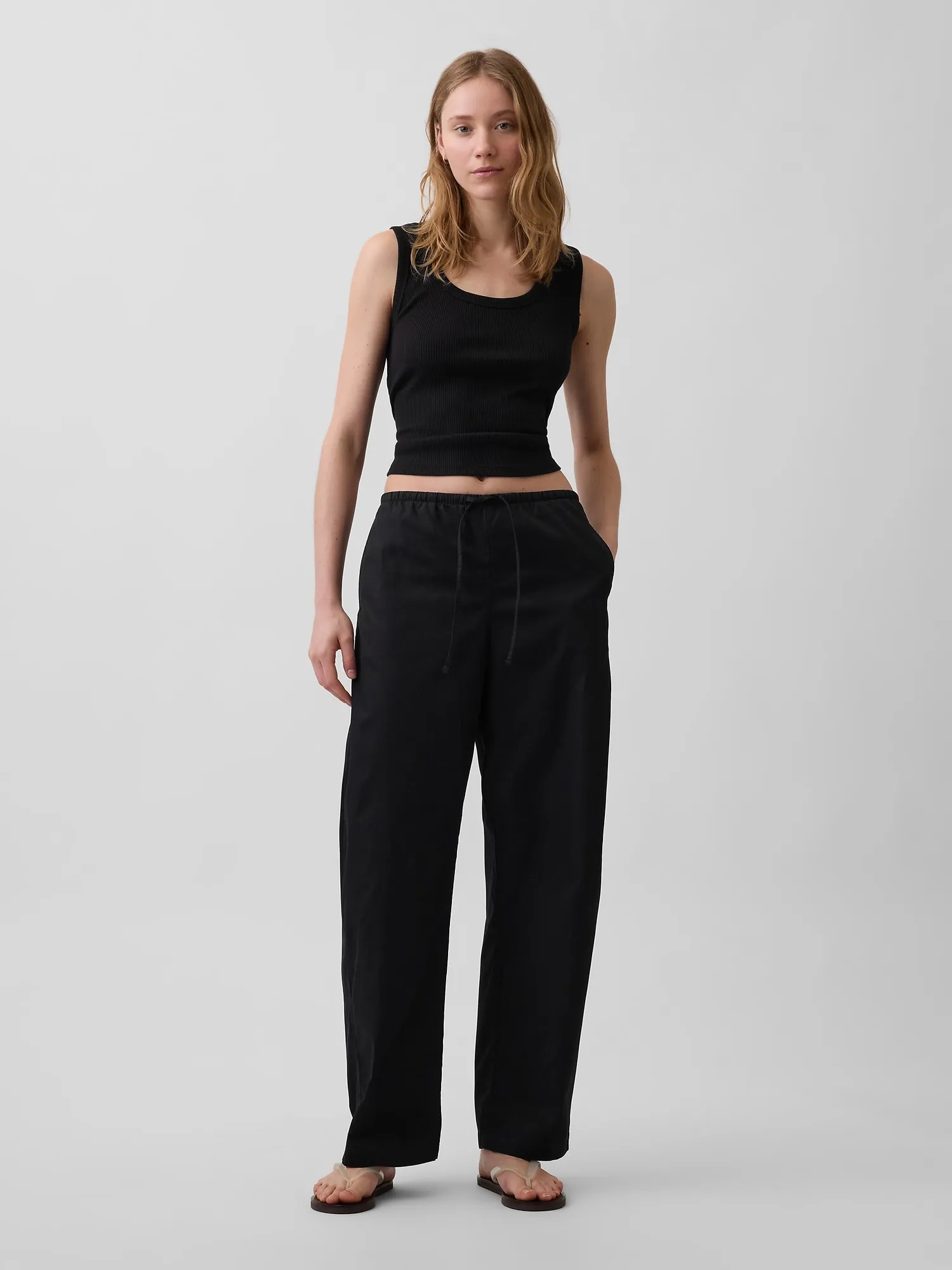 Poplin Easy Barrel Pants sold by GAP