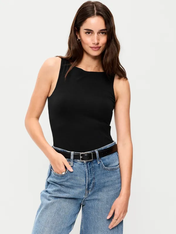 Hug Double-Layer Boat-Neck Top made by GAP
