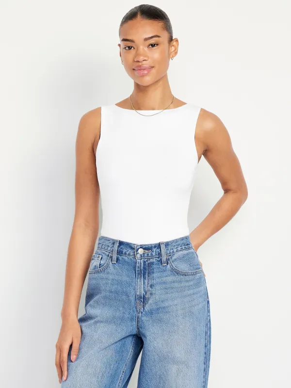 Hug Double-Layer Boat-Neck Top made by GAP
