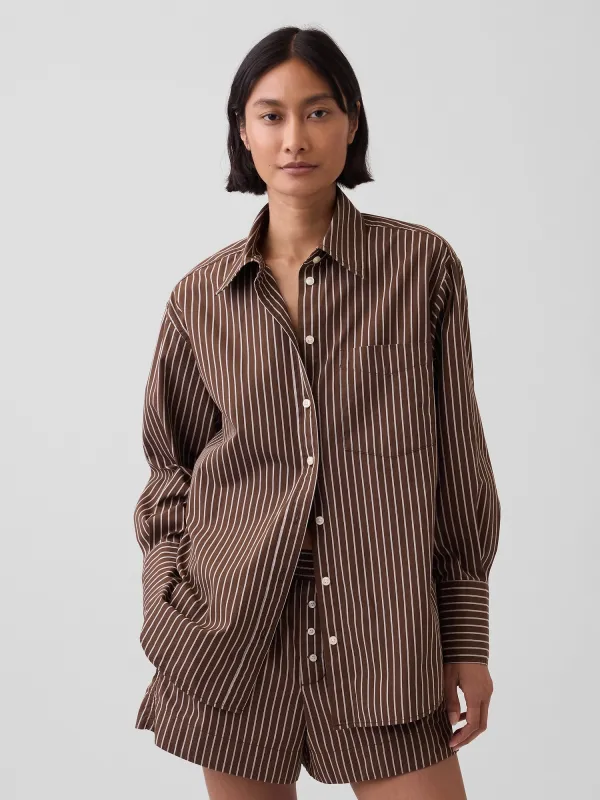 Organic Cotton Poplin Big Shirt made by GAP