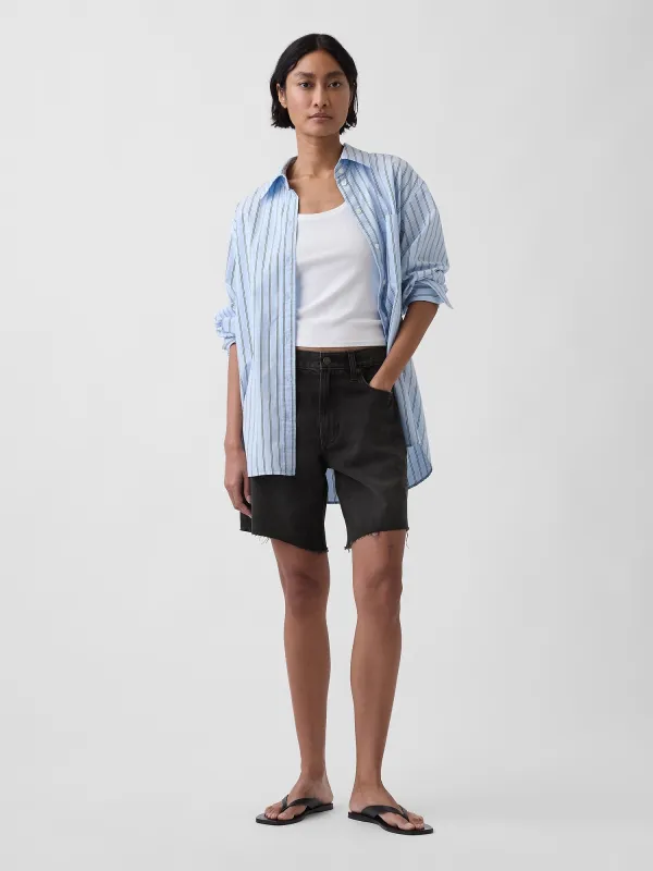8" Mid Rise Loose Denim Bermuda Shorts made by GAP