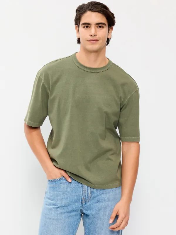 Garment-Dyed Heavyweight Cropped T-Shirt made by GAP