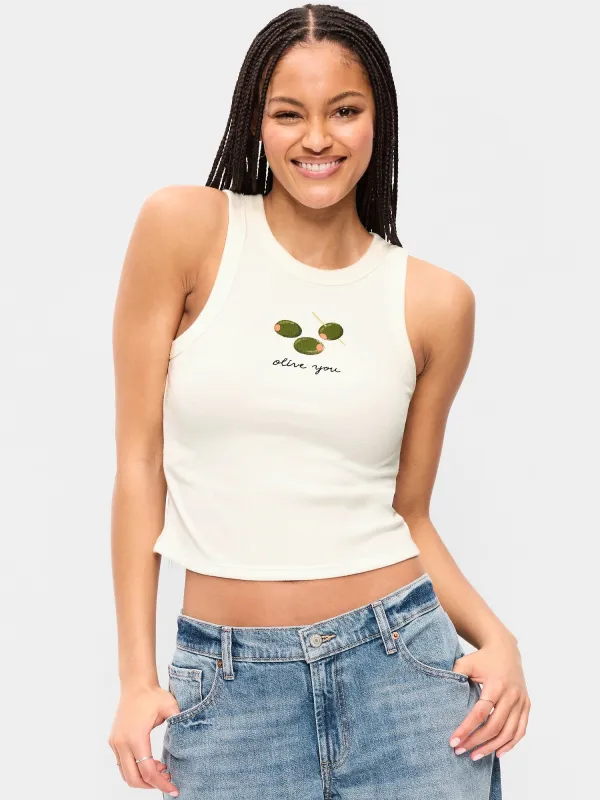 Snug Crop Tank Top made by GAP