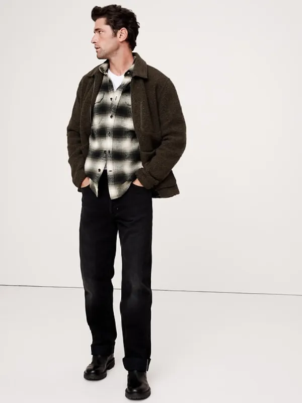 Plaid Twill Overshirt sold by Banana Republic
