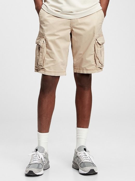 11" Twill Cargo Shorts with GapFlex sold by GAP