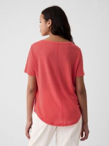 Linen-Blend T-Shirt sold by GAP
