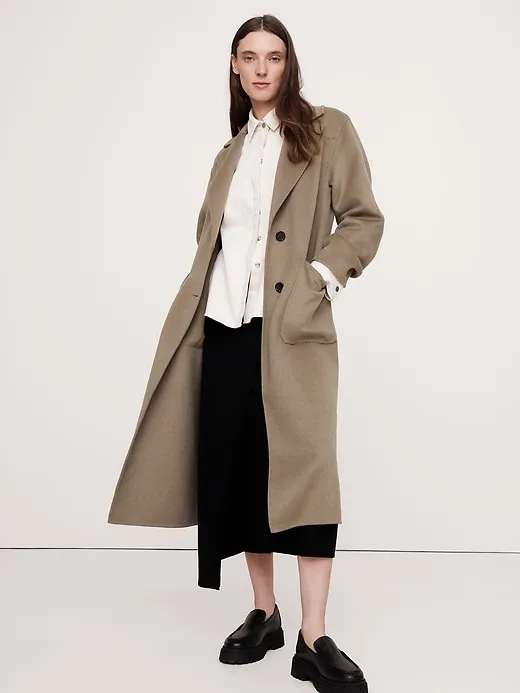Oversized Double-Faced Top Coat sold by Banana Republic